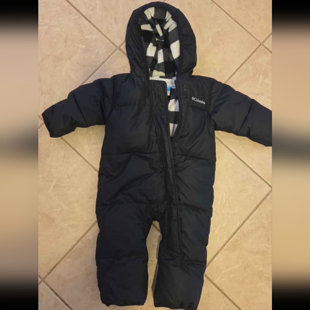 Columbia Black Infant Snowsuit 6-12 Months